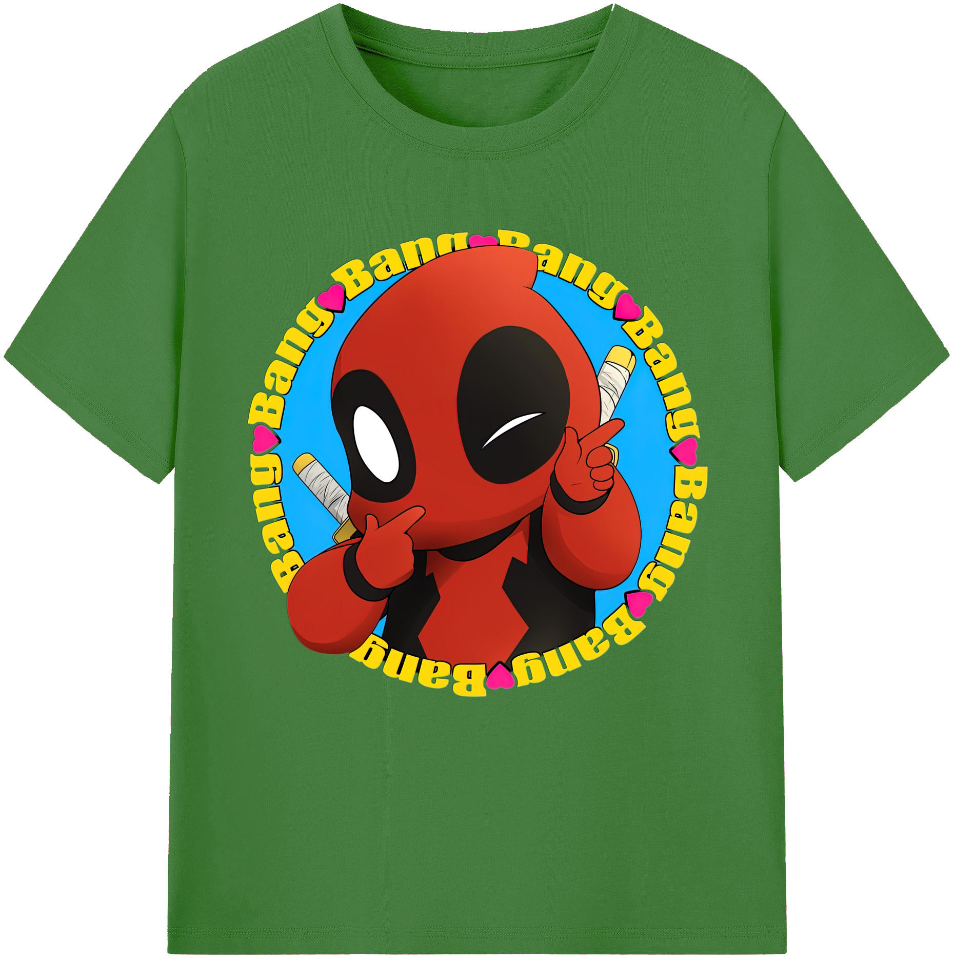 （画像用） Deadpool デッドプール レディースカジュアルプリントTシャツ（綿100％）